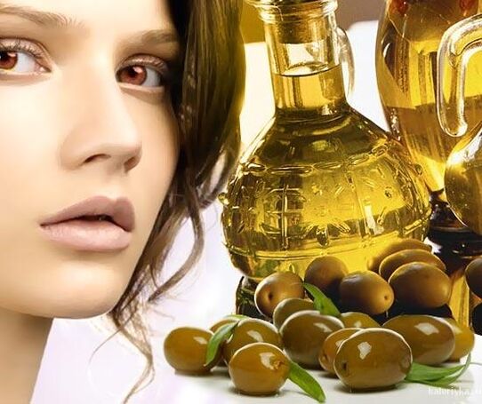 L'huile d'olive pour un masque rafraîchissant